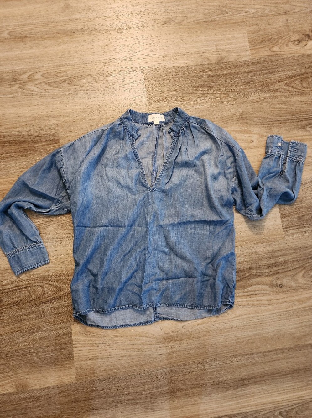 cloth & stone Light Blue Denim Blouse